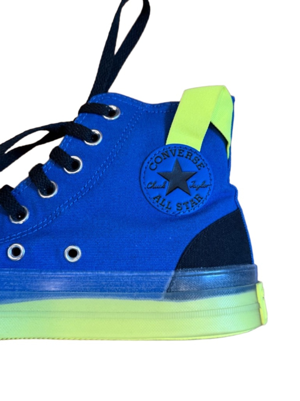 Worn once Rare Converse cobalt blue high top sneakers woman’s 8.5 Men’s 6.5 - Picture 2 of 6